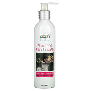 Nature's Baby Organics, Shampoo & Body Wash, Lavender Chamomile, 8 oz (236.5 ml)