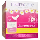 Natracare, Органические и натуральные прокладки Ultra Extra, супер, 10 прокладок отзывы