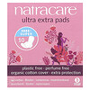 Natracare, Ultra Extra Pads, Organic Cotton Cover, Super, 10 Pads