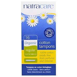Отзывы о Натракэр, Organic Cotton Tampons, Regular, 16 Tampons