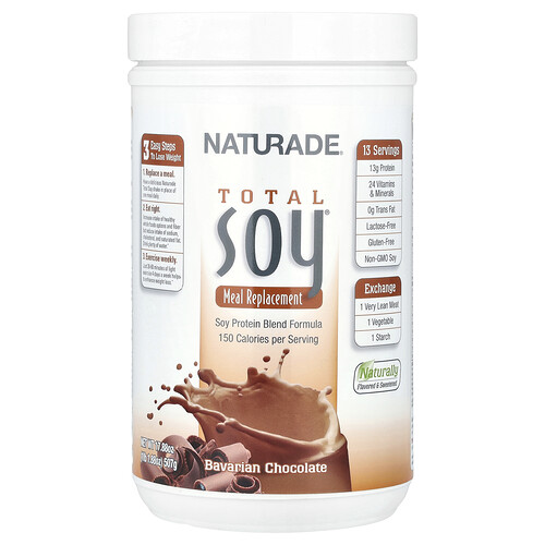 Naturade Total Soy®, Meal Replacement, Bavarian Chocolate, 1 lb 1.88 oz (507 g)