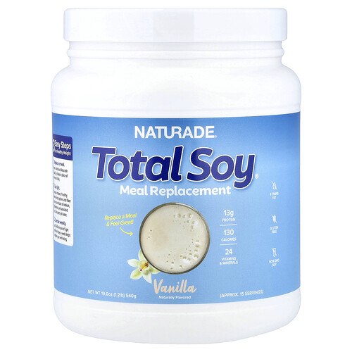 Naturade Total Soy®, Meal Replacement, Vanilla, 1.2 lb (540 g)