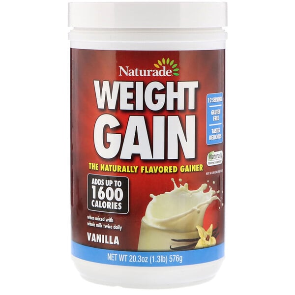 Weight Gain, Vanilla, 1.3 lbs (576 g)