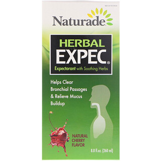 Naturade, Herbal EXPEC, натуральный вишневый вкус, 260 мл (8,8 жидк. Унции)
