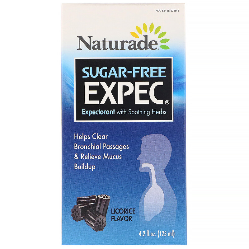 Naturade, Sugar Free EXPEC, Herbal Expectorant, Licorice Flavor, 4.2 fl
