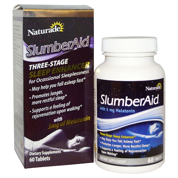 Naturade, SlumberAid, Three-Stage Sleep Enhancer, 60 Tablets (Discontinued Item) 