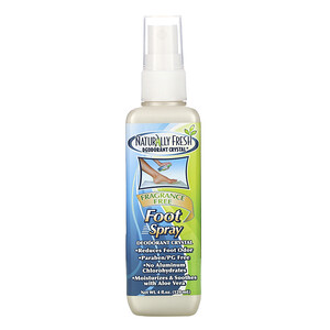 Отзывы о Натурлле фреш, Foot Spray, Deodorant Crystal, Fragrance Free, 4 fl oz (120 ml)