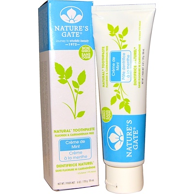 Nature's Gate 天然牙膏,奶油薄荷,6 盎司(170 克)