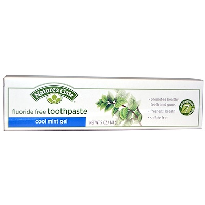 Nature's Gate 牙膏,清涼薄荷凝膠,無氟,5 盎司(141 克)