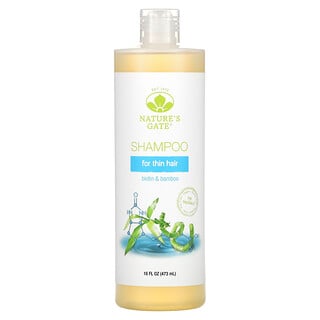 Nature's Gate, Shampoo de Biotina e Bambu para Cabelos Finos, 473 ml (16 fl oz)