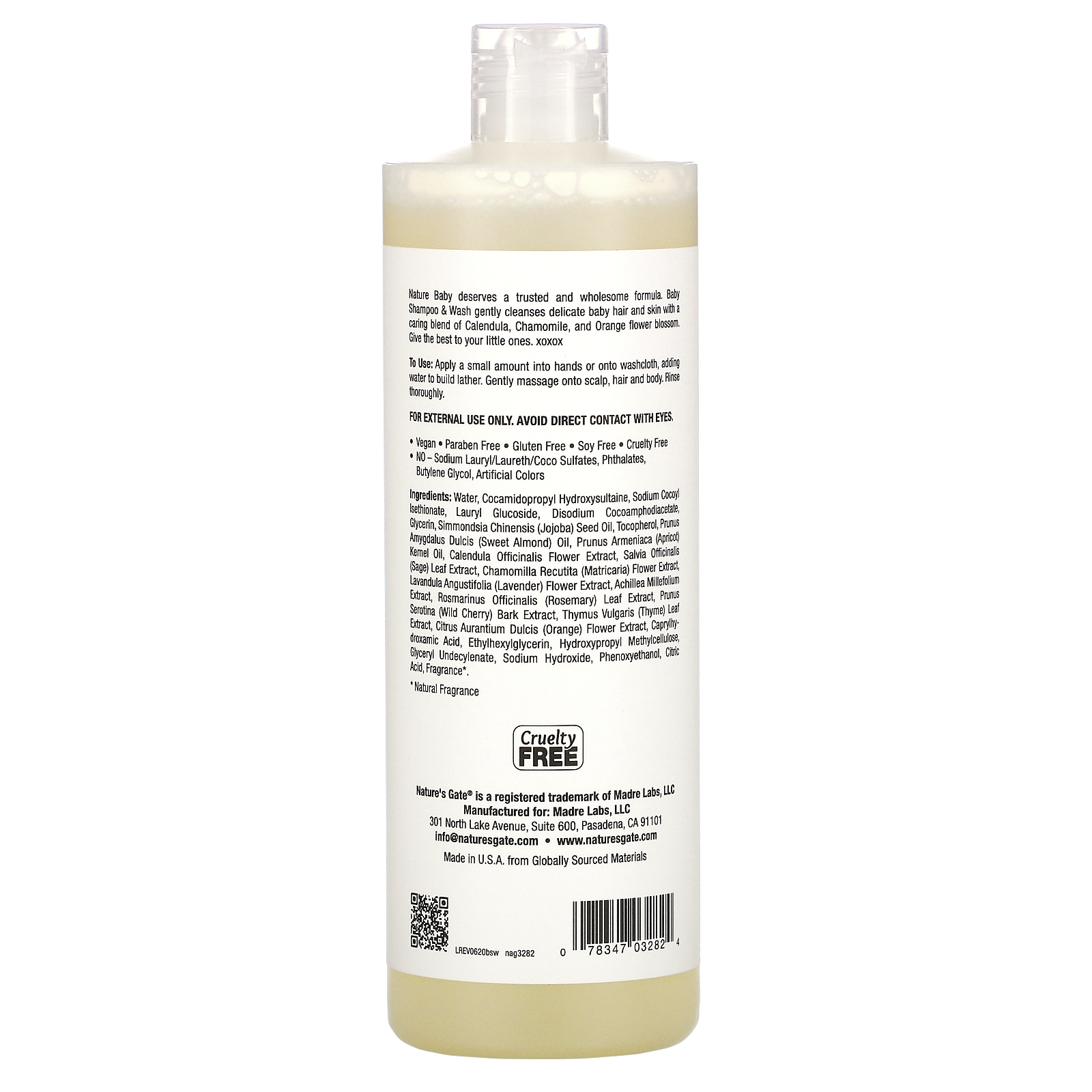 nature's gate baby shampoo