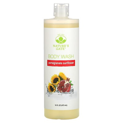 

Nature's Gate, Pomegranate Sunflower Body Wash, 16 fl oz (473 ml)