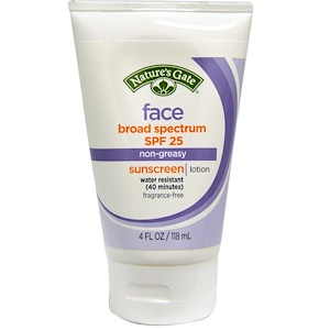 Отзывы о Натурес гате, Face Sunscreen Lotion, SPF 25, Fragrance Free, 4 fl oz (118 ml)