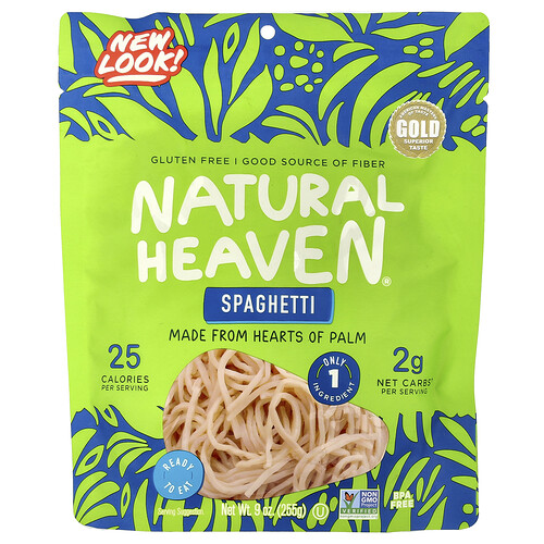 Natural Heaven Hearts of Palm, Spaghetti, 9 oz (255 g)