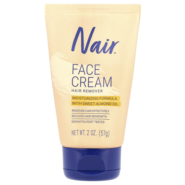 Nair Face Cream Hair Remover, 2 oz (57 g)