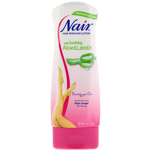 Отзывы о Nair, Hair Remover Lotion, with Soothing Aloe & Lanolin, 9 oz (255 g)