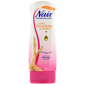 Nair, Hair Remover Lotion, with Rich Cocoa Butter and Vitamin E, 9 oz (255 g) отзывы