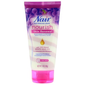 Nair, Hair Remover Cream, Nourish, Skin Renewal, For Face, 3 oz (85 g) отзывы