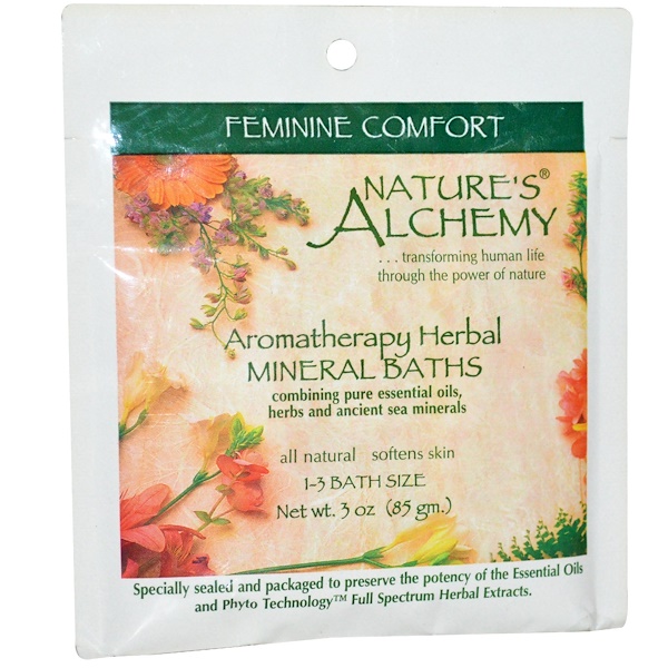 Nature's Alchemy, Aromatherapy Herbal Mineral Baths Feminine Comfort, 3
