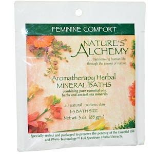 Отзывы о Натурес Алкеми, Aromatherapy Herbal Mineral Baths Feminine Comfort, 3 oz (85 g)