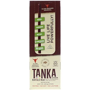Отзывы о Танка, Stick, Buffalo Meat with Cranberries and Wild Rice, Slow Smoked Original, 24 Sticks, 1 oz (28.4 g) Each
