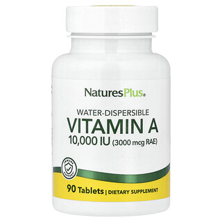 NaturesPlus, Vitamina A dispersable en agua, 90 comprimidos