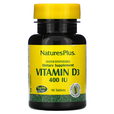 Nature's Plus витамин D3, 400 МЕ, 90 таблеток