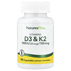 维生素 D3 和 K2，90 粒胶囊