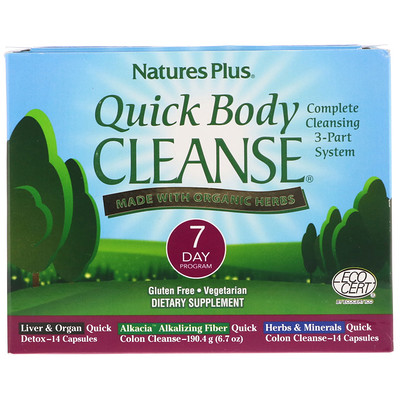 

Quick Body Cleanse, 7 Day Program, 3 Part System