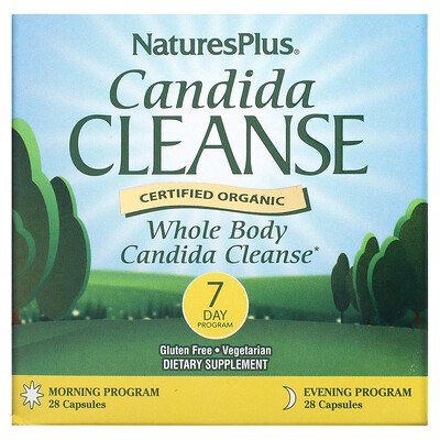 

NaturesPlus Candida Cleanse 7 Day Program 2 Bottles 28 Capsules Each