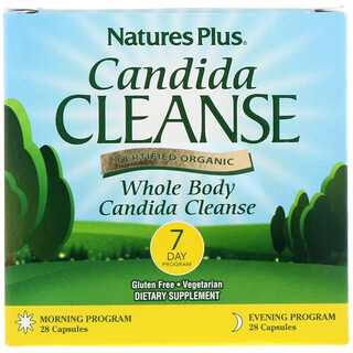 Nature's Plus, Candida Cleanse, 7 Day Program, 2 Bottles, 28 Capsules Each