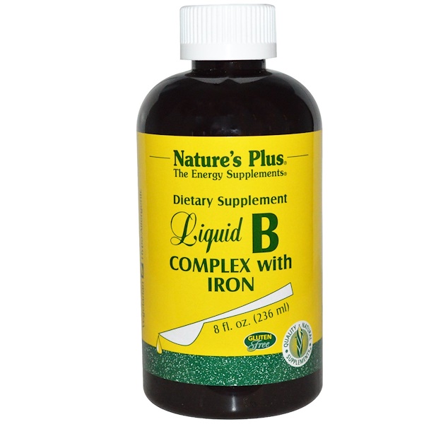 Nature's Plus, Liquid B Complex with Iron, 8 fl oz (236 ml) iHerb