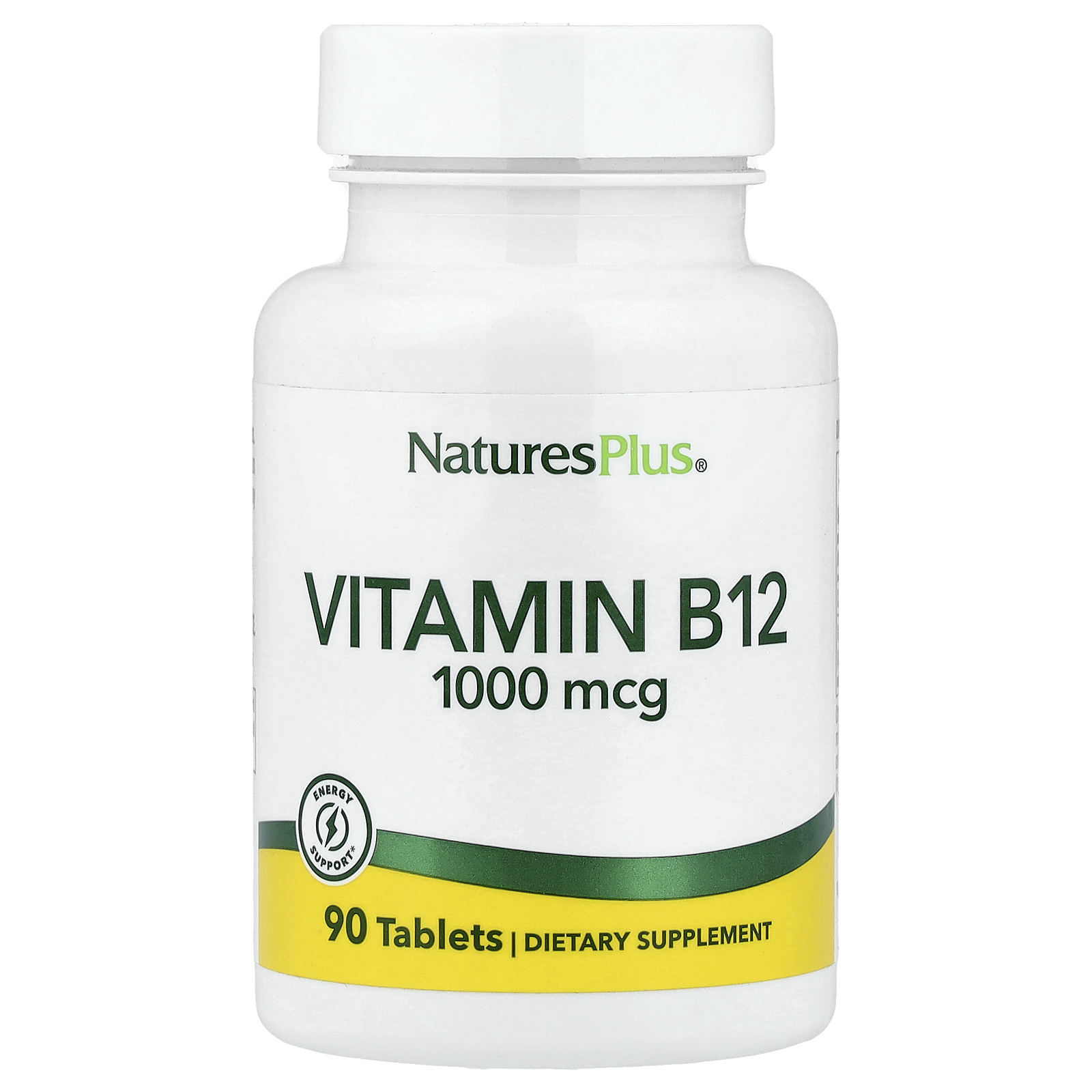 NaturesPlus (네이처스플러스), 비타민B12, 1,000mcg, 90정