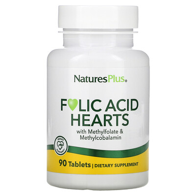 

NaturesPlus Folic Acid Hearts 90 Tablets