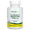 Nature's Plus, Biotina, Liberación prolongada, 10.000 mcg, 90 comprimidos