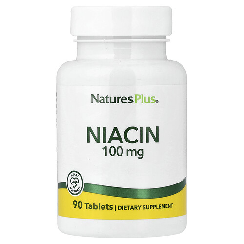 ネイチャーズプラス NaturesPlus, ナイアシン、100mg、90粒
