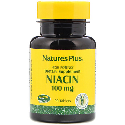 Nature's Plus Ниацин, 100 мг, 90 таблеток