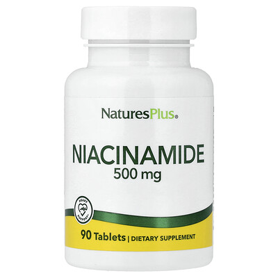Photos - Vitamins & Minerals Natures Plus NaturesPlus, Niacinamide, 500 mg, 90 Tablets NAP-01890 