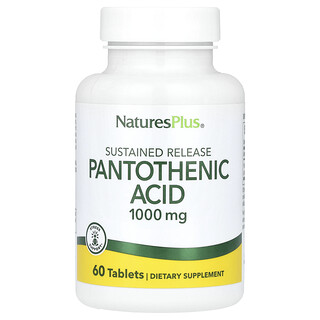 NaturesPlus, Acid pantotenic, 1.000 mg, 60 comprimate