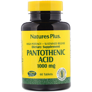 Отзывы о Натурес Плюс, Pantothenic Acid, 1000 mg, 60 Tablets