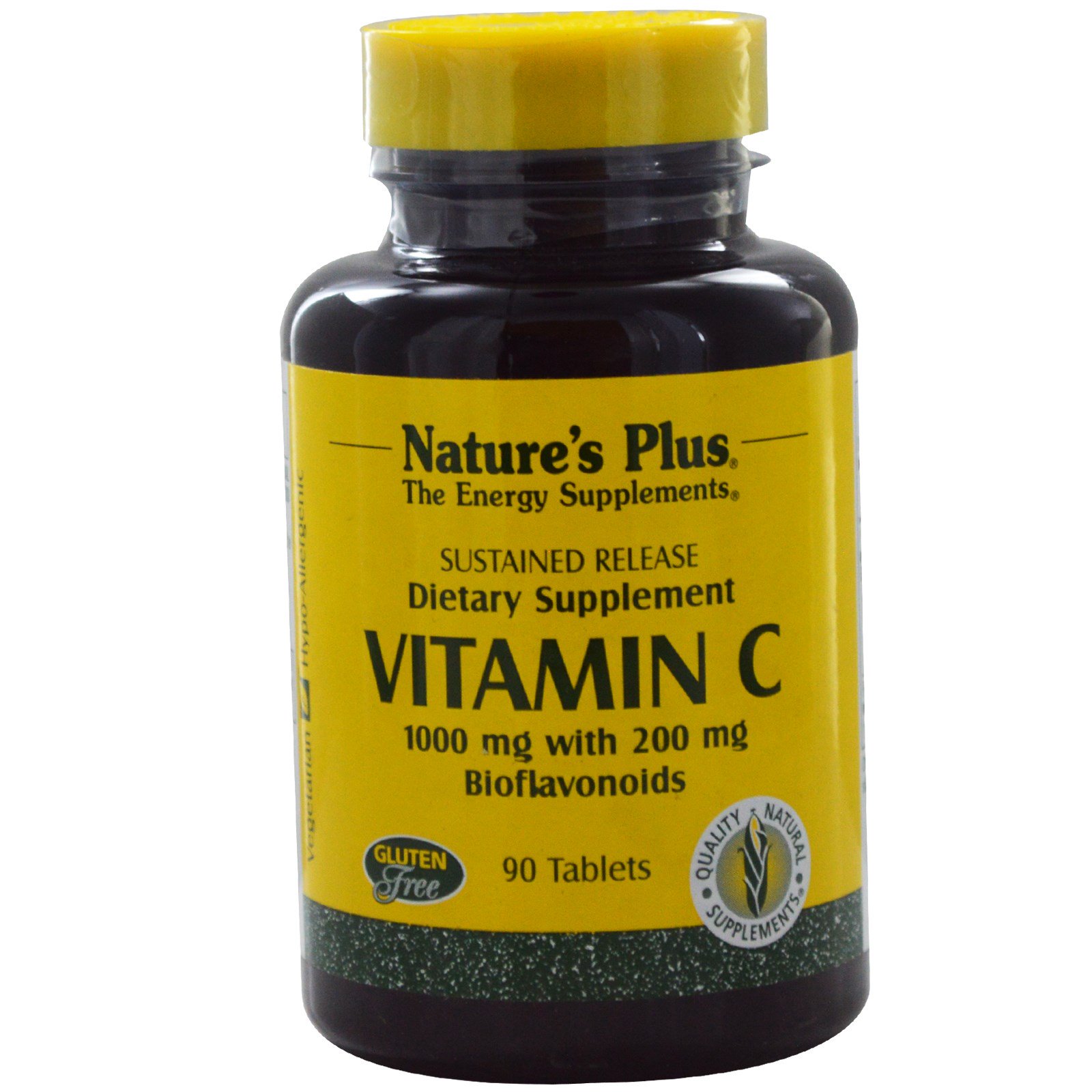 Nature's Plus, Vitamin C with 200 mg Bioflavonoids, 1000 ...