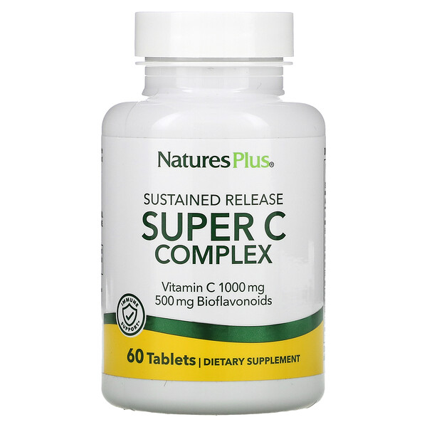 Nature's Plus, Sustained Release Super C Complex, 60 Tablets