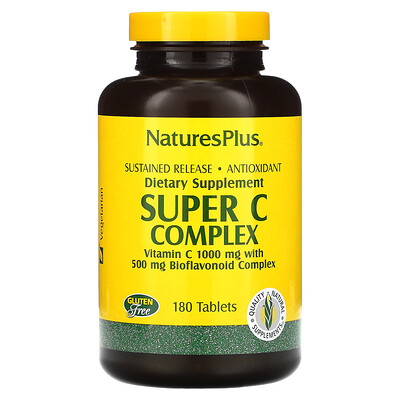 

Nature's Plus супер-комплекс с витамином С, 180 таблеток