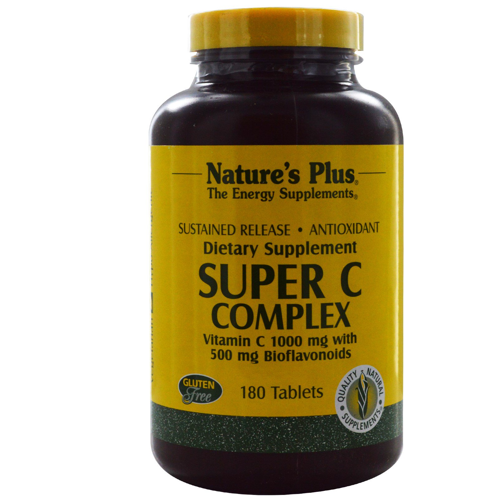 Nature's Plus, Super C Complex, Vitamin C 1000 mg with 500 mg ...