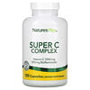 Натурес Плюс, Суперкомлекс витаминов С, 180 растительных капсул