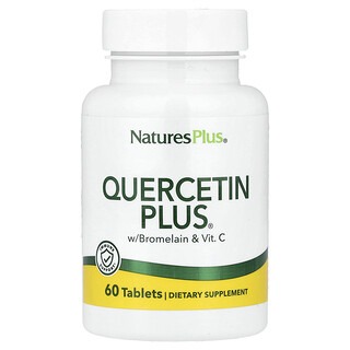 NaturesPlus, Quercetin Plus® Bromelin ve Vit. C, 60 Tablet