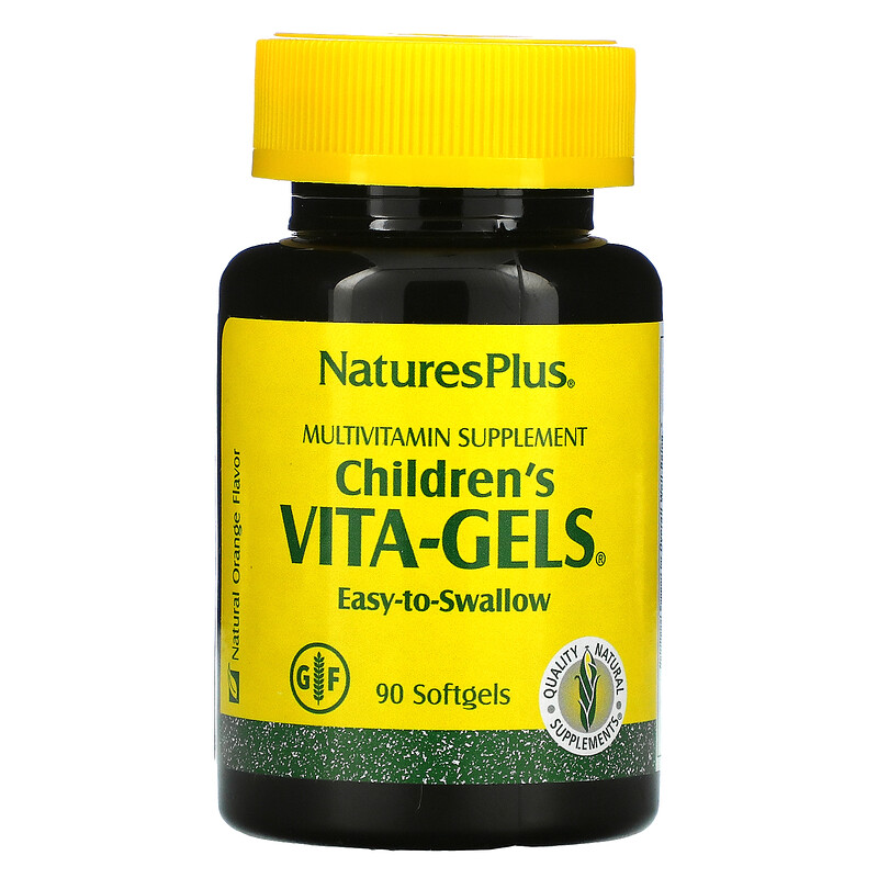 Nature's Plus, Children's VitaGels, Multivitamin Supplement, Natural