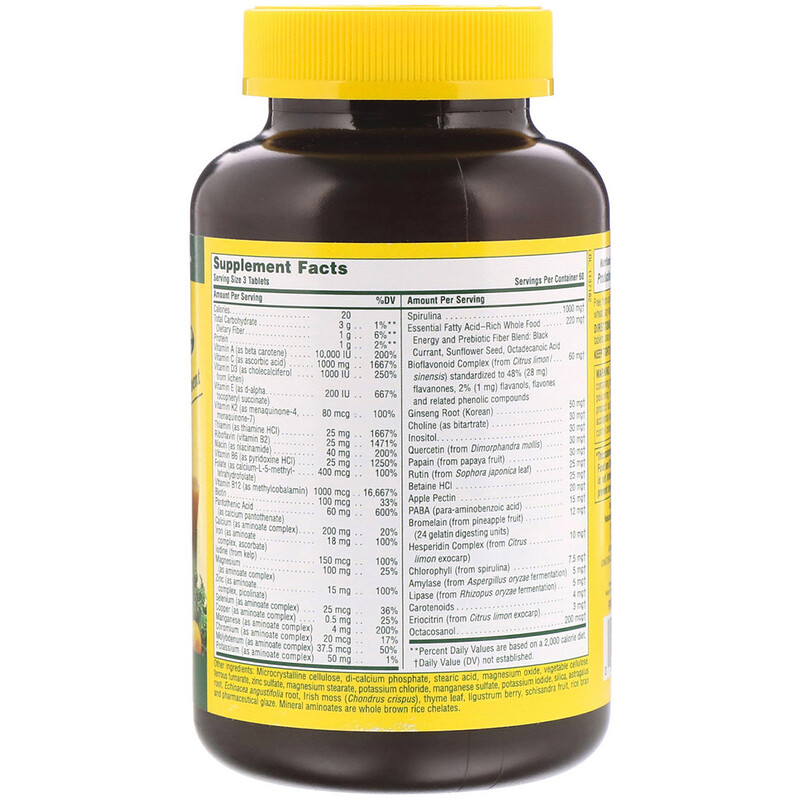 Nature's Plus, Source of Life, MultiVitamin & Mineral Supplement with Whole Food Concentrates