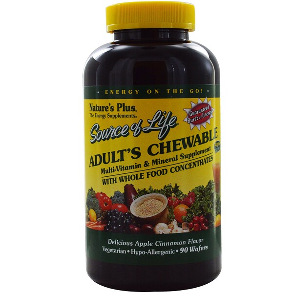 Nature's Plus, Source of Life, Adult's Chewable MultiVitamin & Mineral