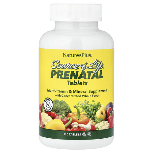 NaturesPlus, Source of Life®, Prenatal, pränatal, 180 Tabletten
